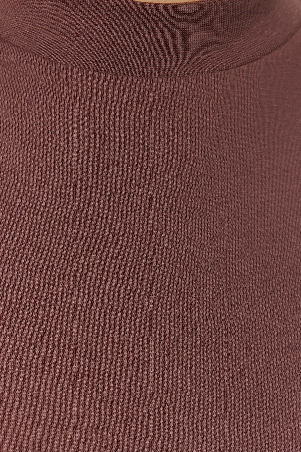 Trendyol Collection  Braun-Beige 2er-Pack Basic-Strick-T-Shirts mit Stehkragen aus 100 % Baumwolle TWOSS20TS1500