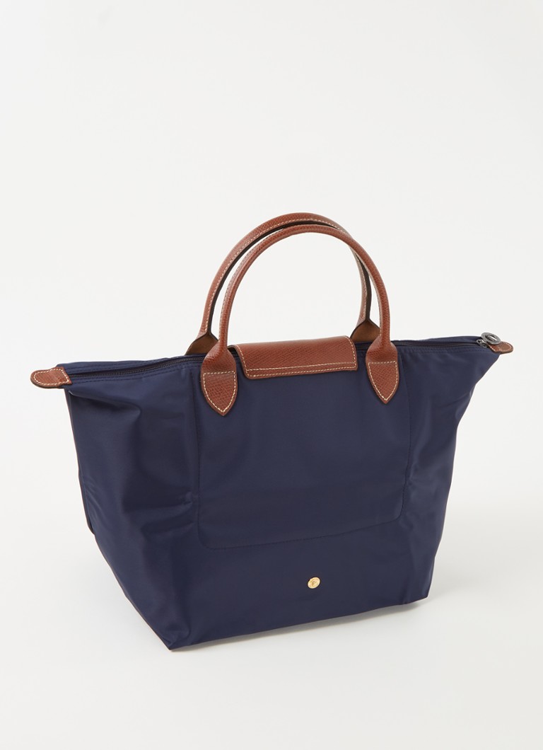 Kabelka Longchamp Le Pliage veľkosti M s koženými detailmi