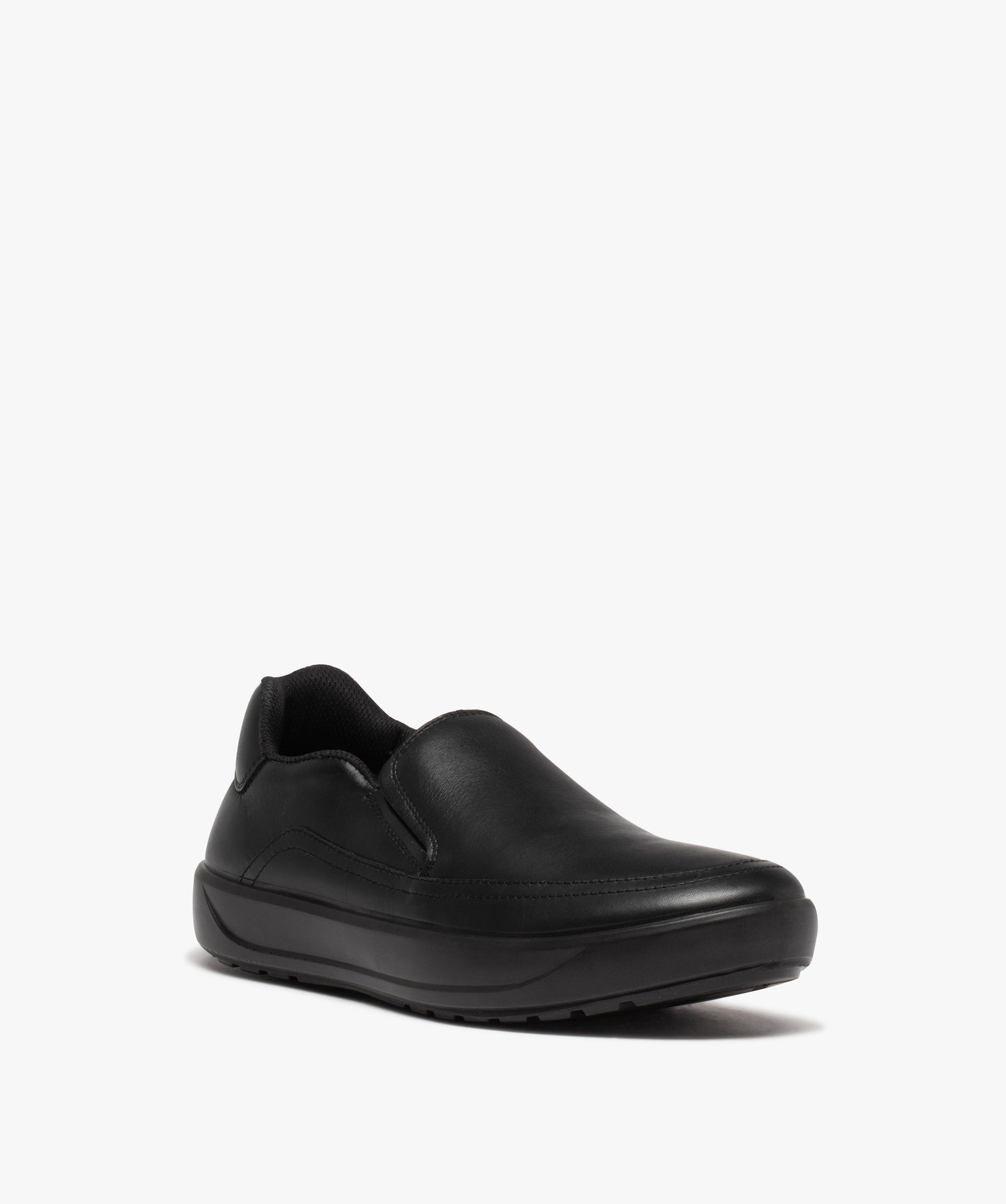 Mocassins homme unis confort et dessus mate noir | GEMO