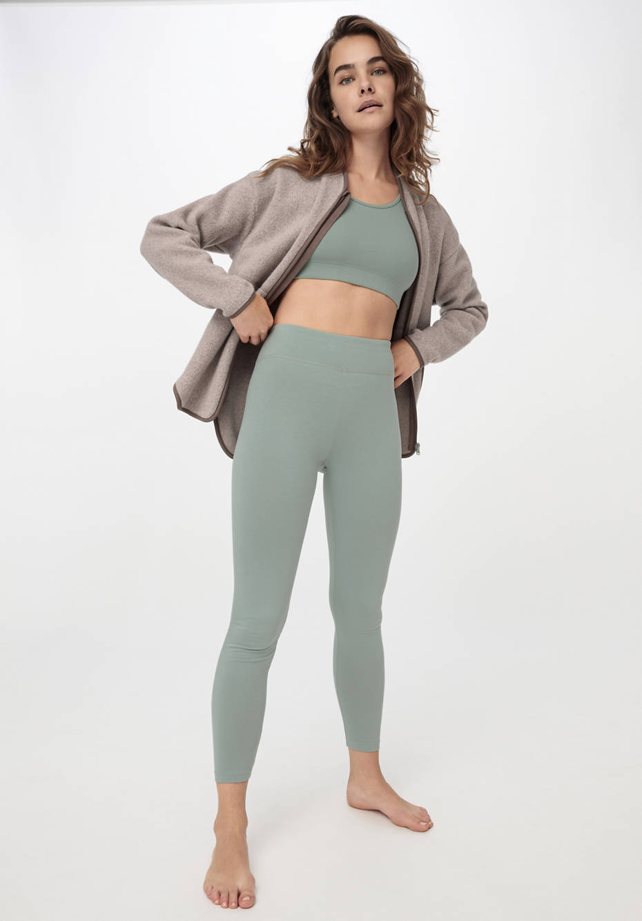 Fleece-Jacke ACTIVE LIGHT aus reiner Bio-Baumwolle