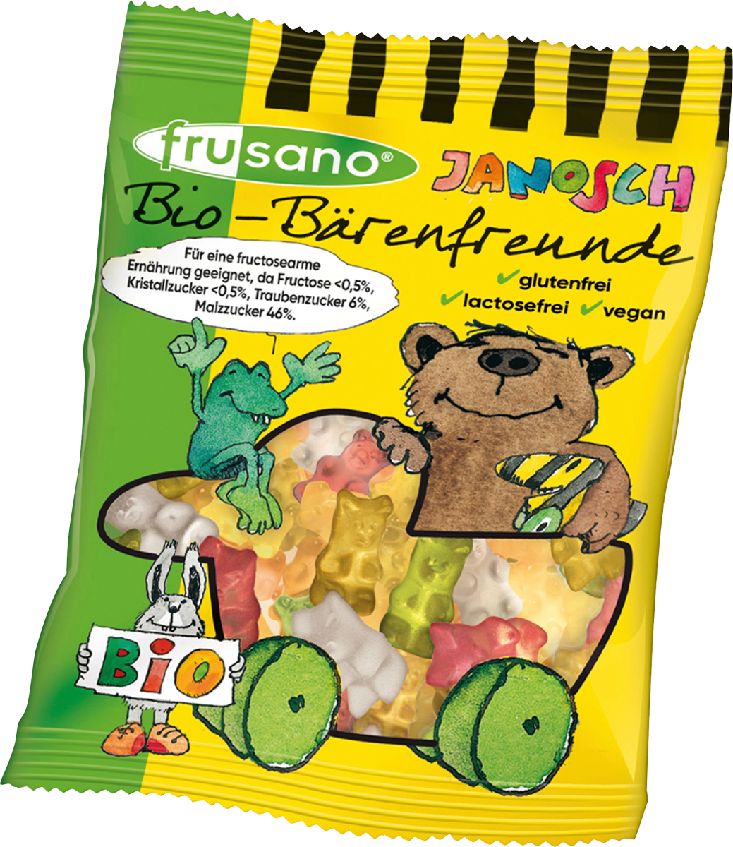 Fruchtgummi, Janosch Bärenfreude, Gummibären mit Fruchtgeschmack, 50 g