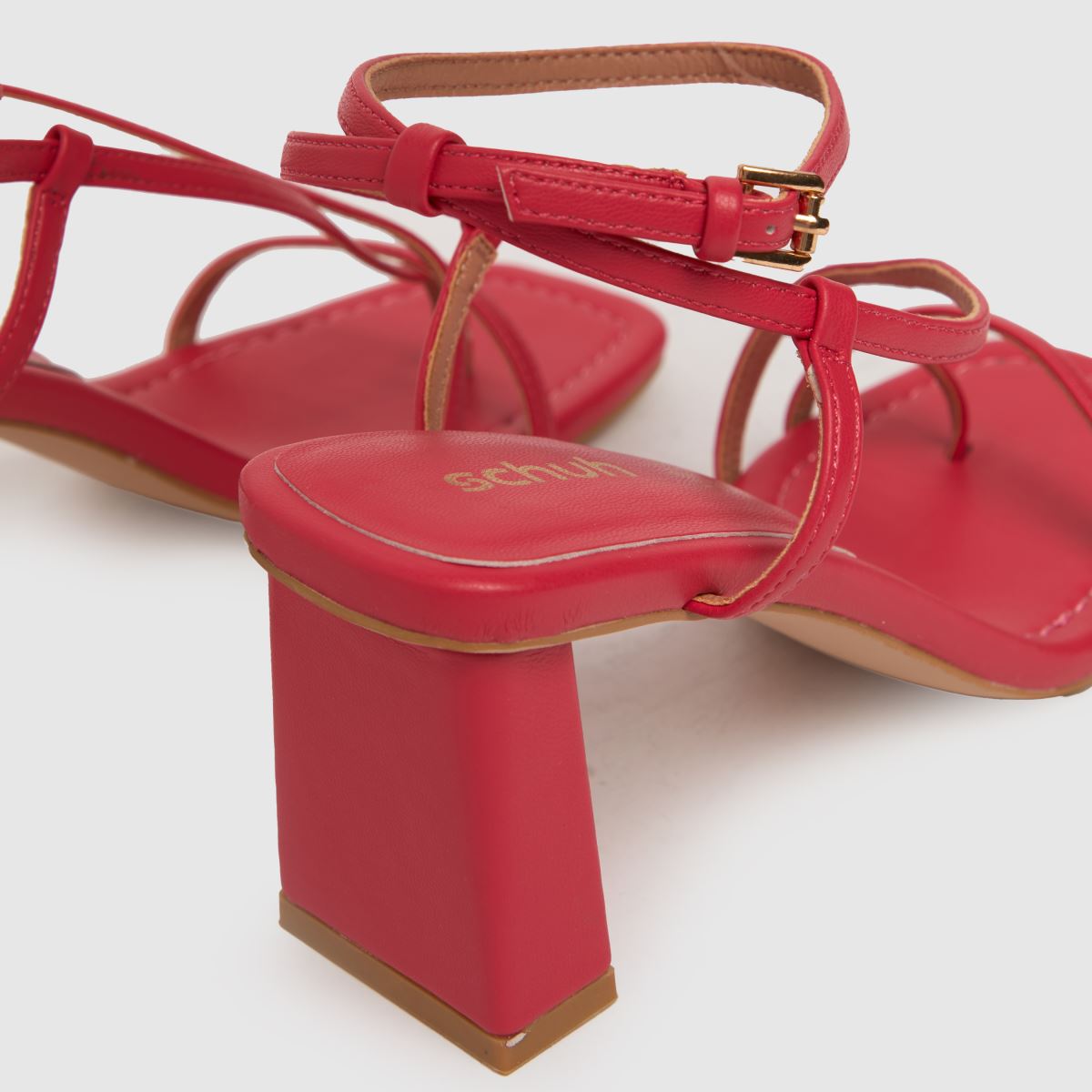 Schuh Storm pántos magassarkú rózsaszínben