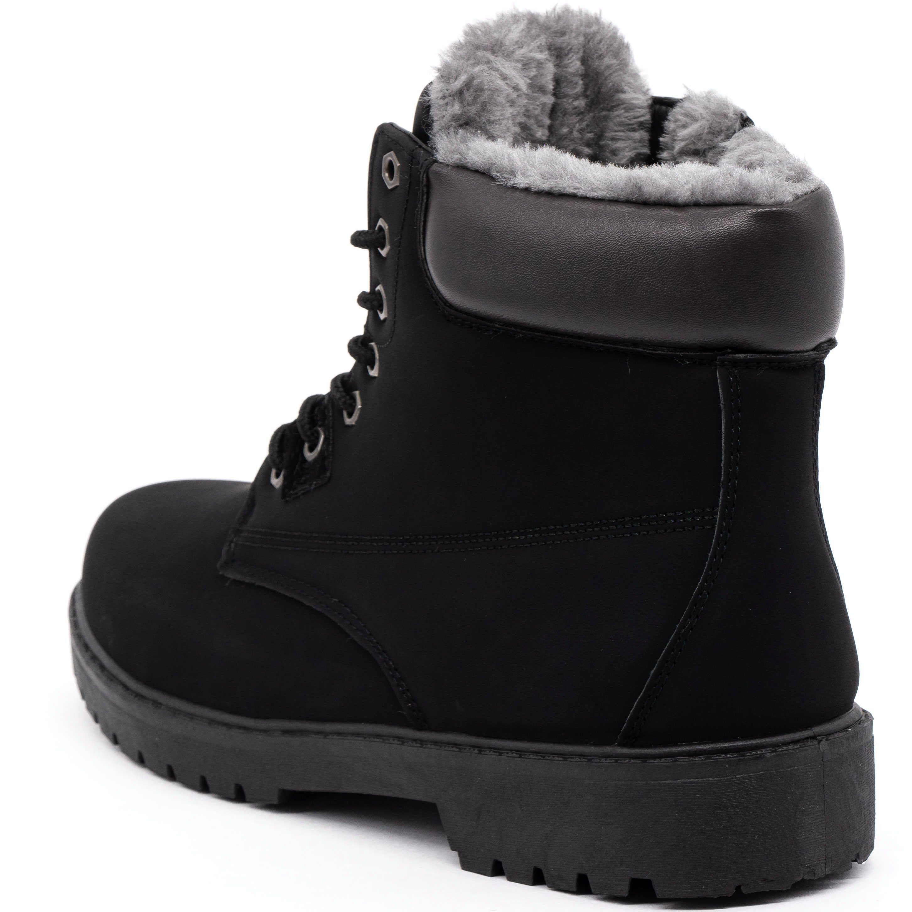 LEKANN 787 Winterschuhe Herren Warm Gefüttert Wanderschuhe Boots Winterstiefel