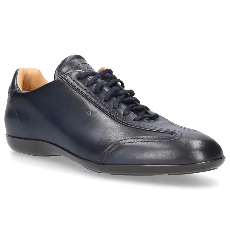 Santoni - Sneaker low AMG Kalbsleder - blau