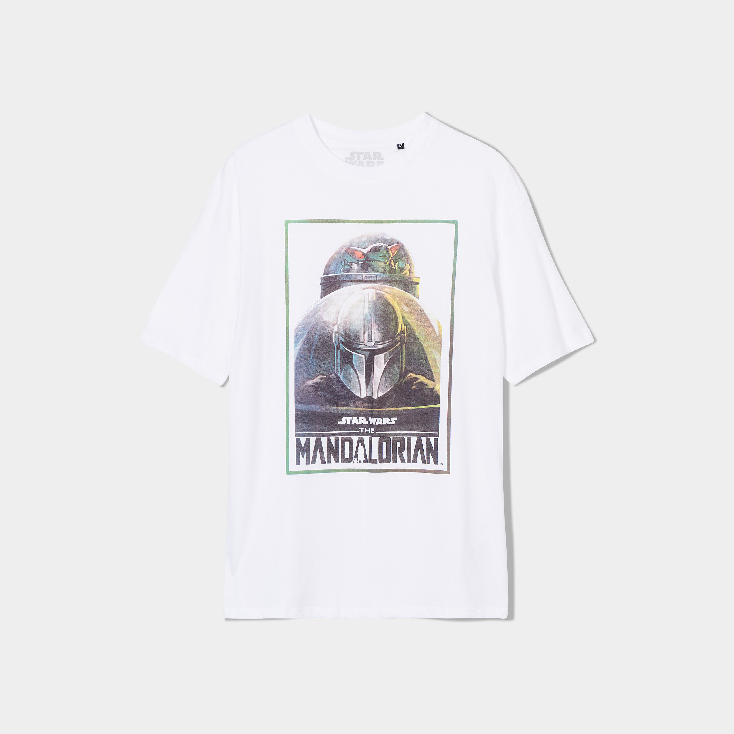 T-shirt coton Mandalorian Star Wars blanc homme | La Halle