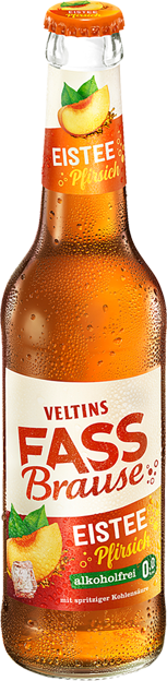 Veltins Fassbrause Eistee-Pfirsich