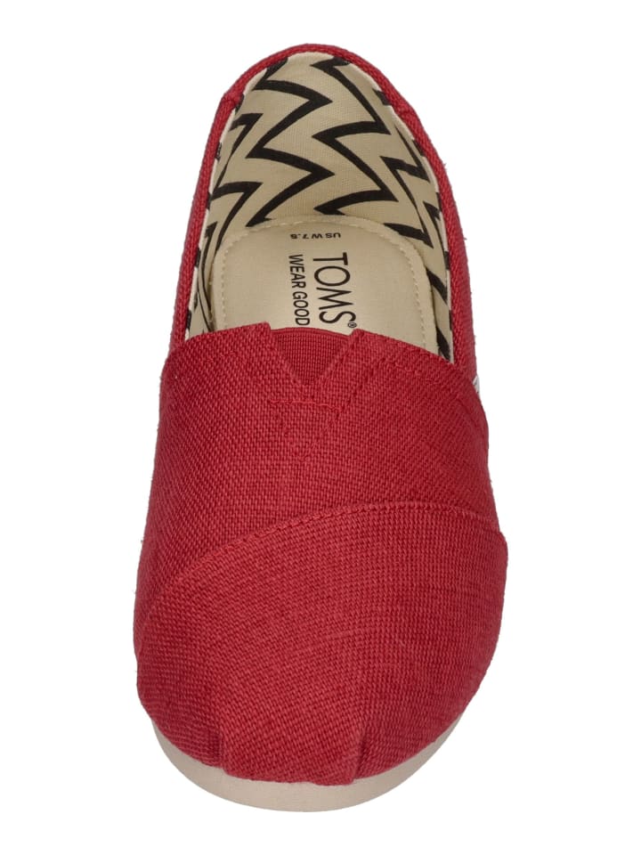 TOMS Espadrilles ALPARGATA in rot günstig kaufen
