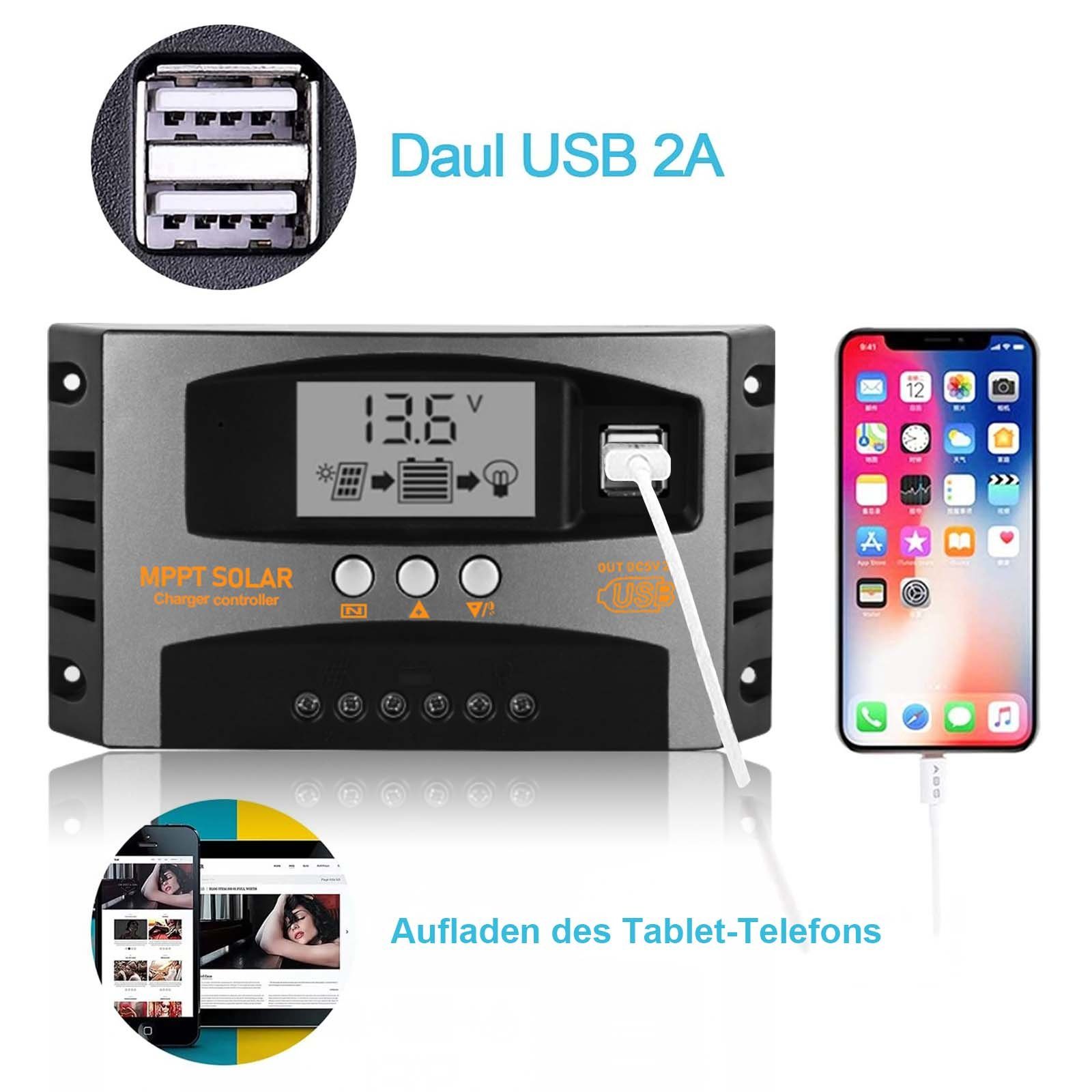 GLIESE Solarmodul 4 Stücken 100W Solarmodul Kit Mit 100Ah LiFePO4 Akku
