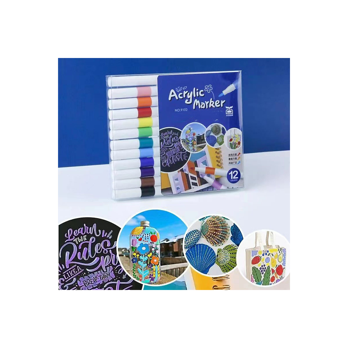 Acryl-Marker DIY Malerei Farbe auf Wasserbasis Farbe Stift Graffiti-Stifte für Kinder Acrylstifte