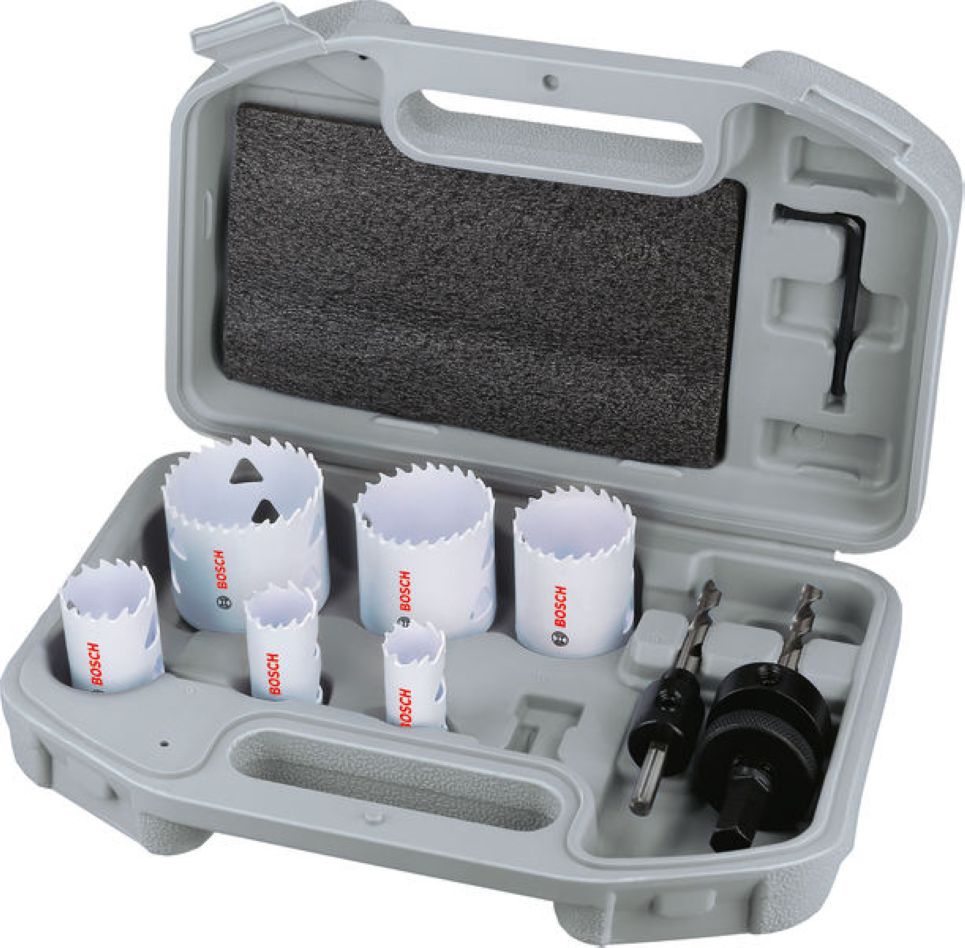 Set carotă Bosch Blue Accessories 2608594611 19/22/29/38/44/51 mm, 9 piese