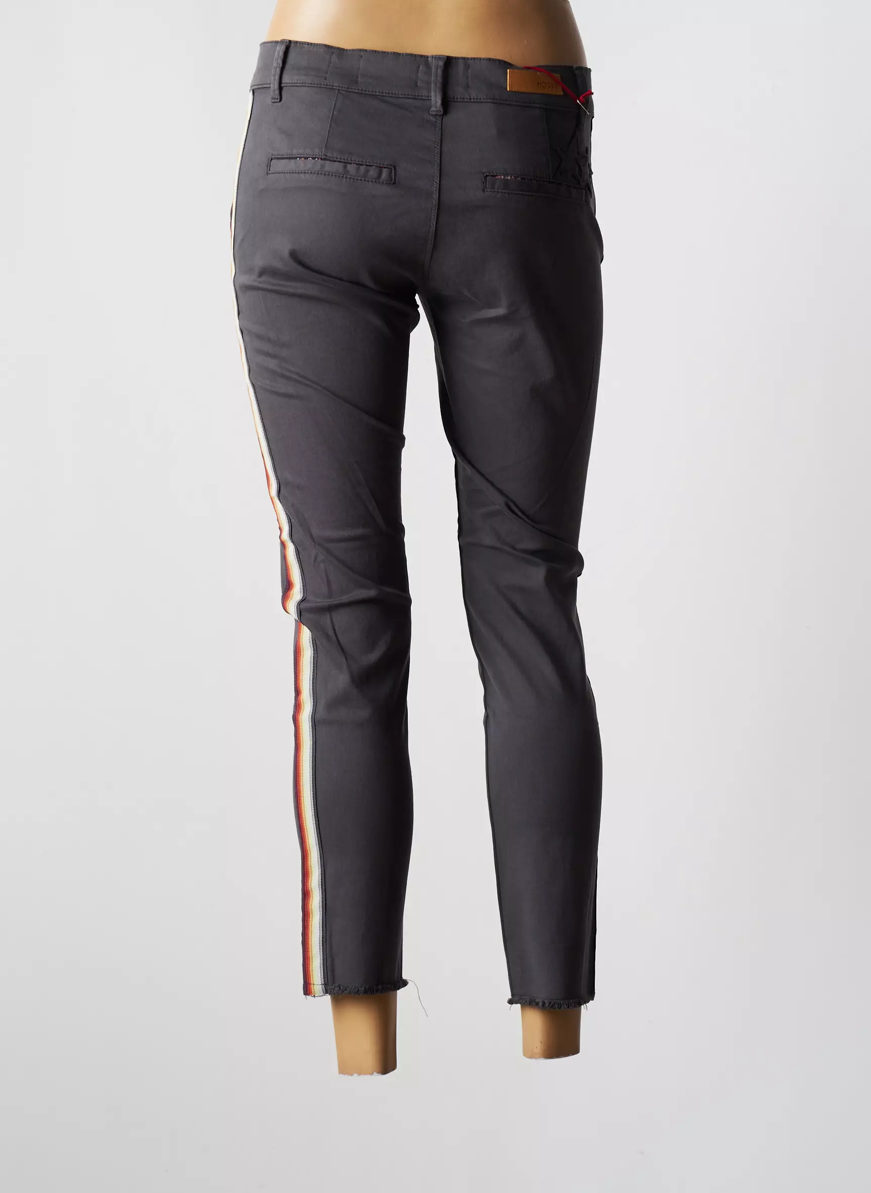 Happy Pantalon7 8 Femme couleur gris
