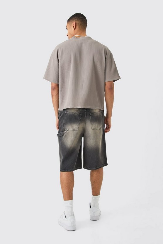 Oversize T-Shirt mit Falten