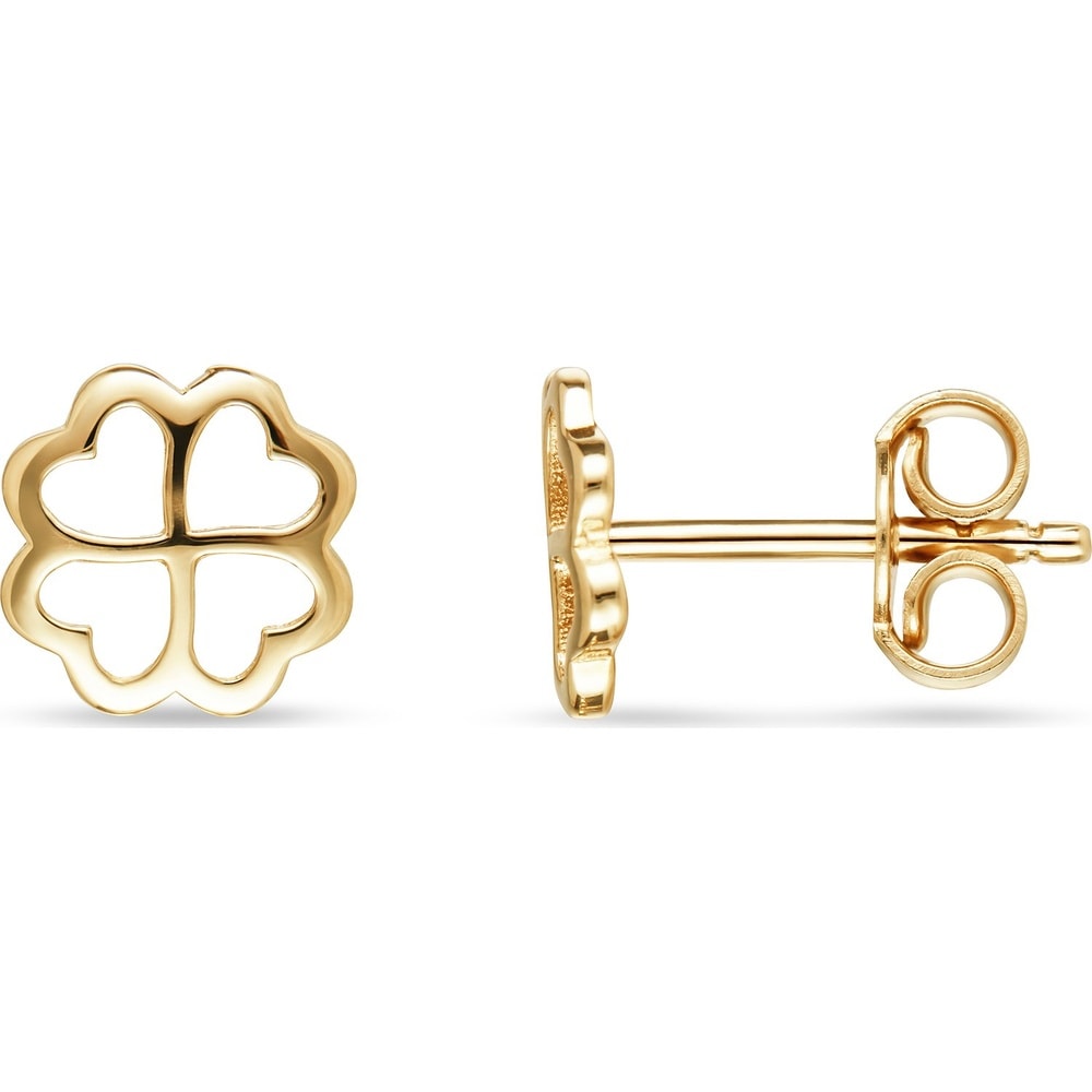 FAVS Boucles d'oreilles à fermoir à poussette 375 Or jaune Boucles d'oreilles