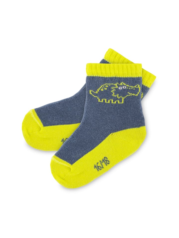 Sigikid Socken-Set 3er Sporty Dino in Blau/Gelb günstig kaufen