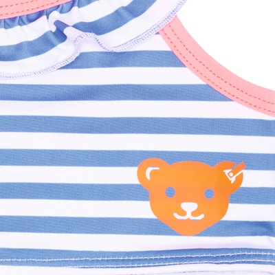 Bikini, mittelblau für Mädchen