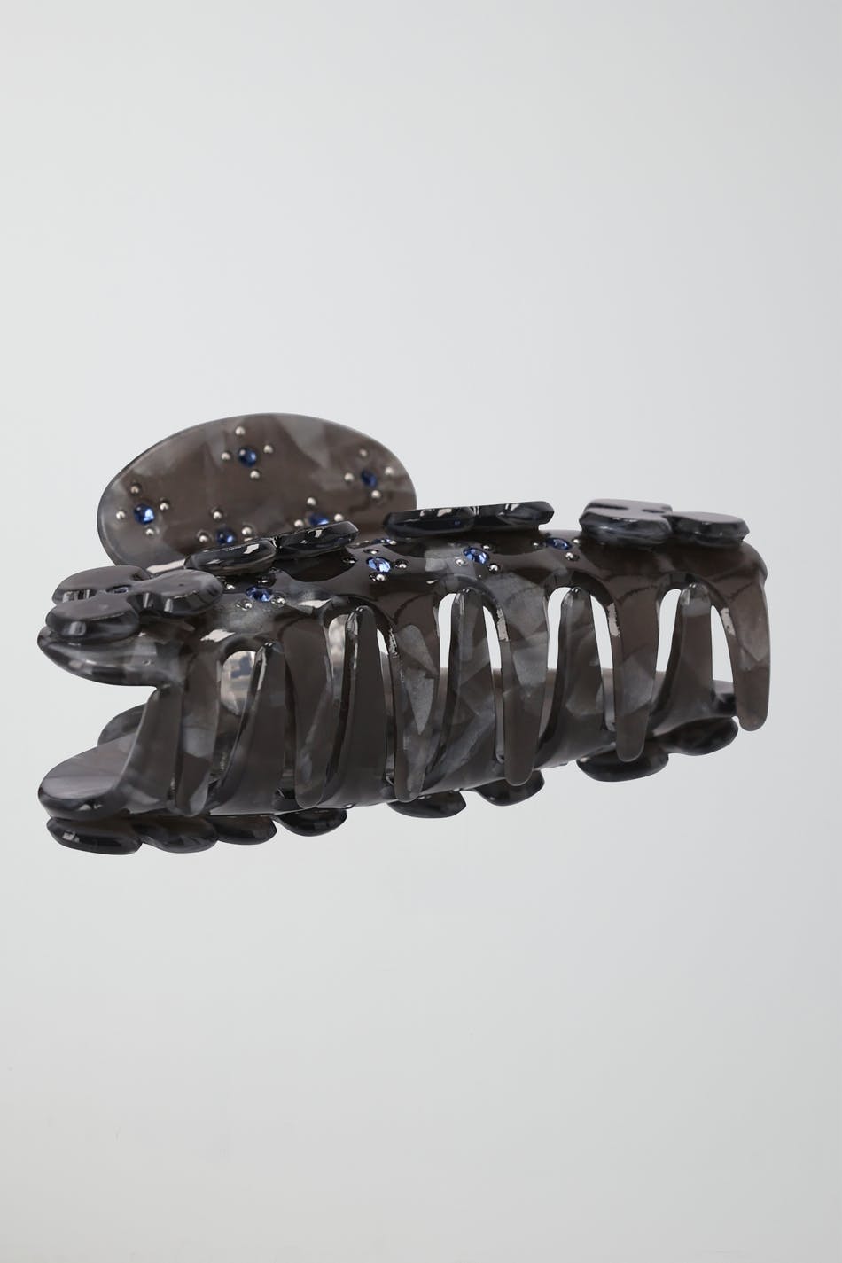 Diamond flower hair clip