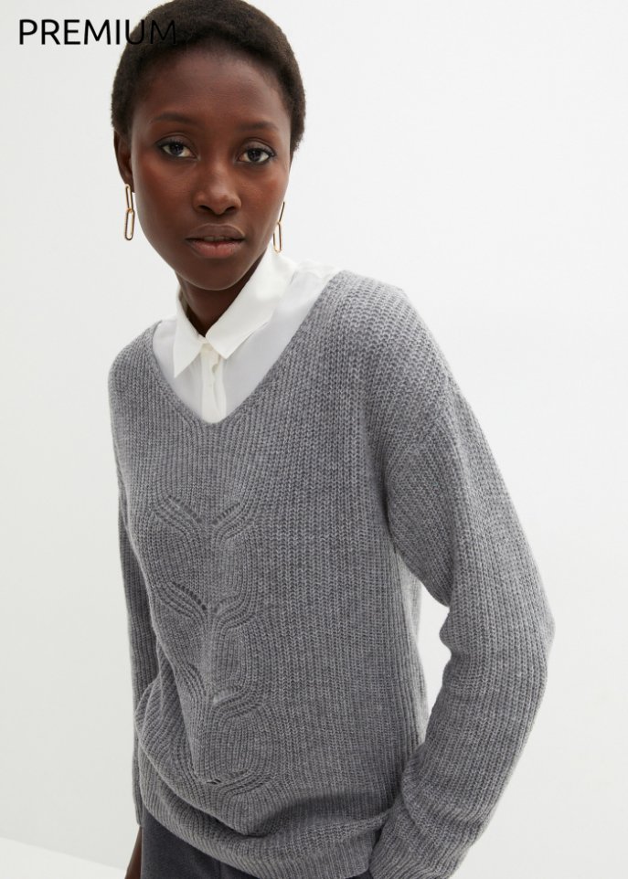 Pullover mit Wollanteil