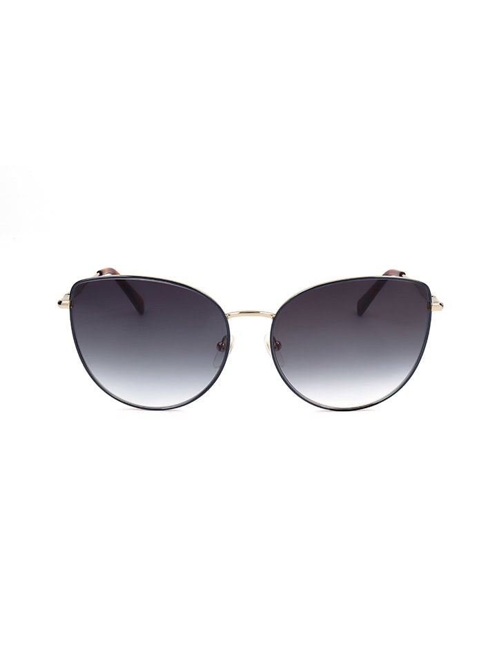 Longchamp Damen-Sonnenbrille in Dunkelblau-Gold günstig kaufen 60