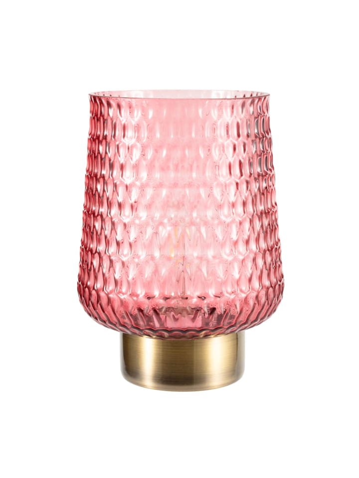 Pauleen Rose Glamour mobile Tischleuchte Timer Batterie Rosa günstig kaufen onesize