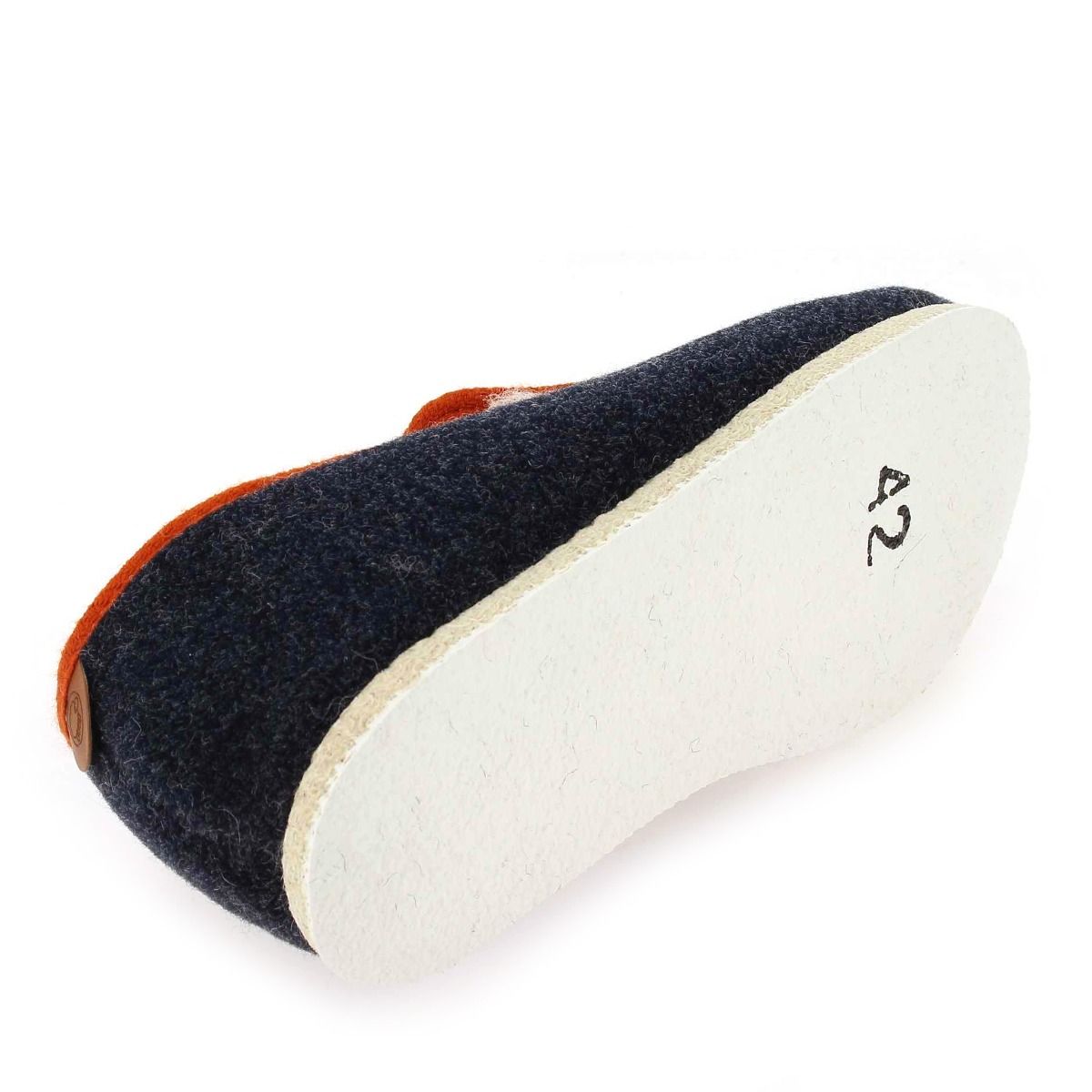 Chausse Mouton  TWEED H22 - Marine orange