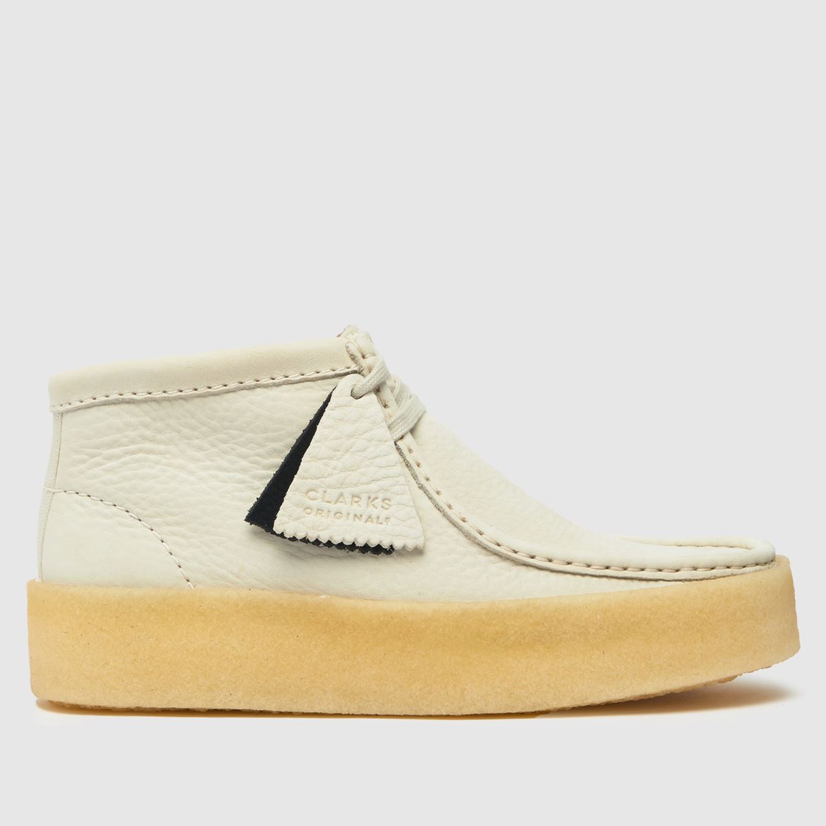 Clarks Originals – Wallabee – Vita stövlar med kupmönster