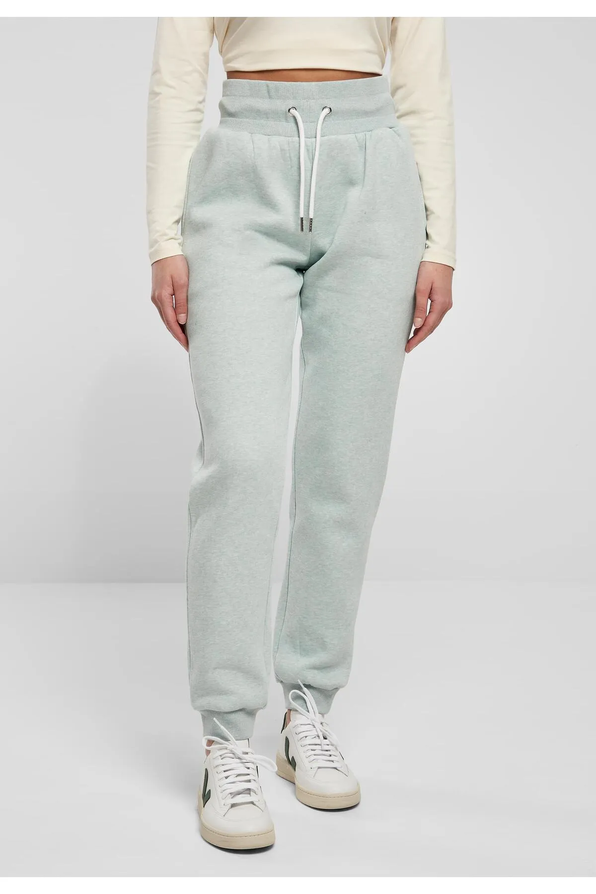 Urban Classics  Damen Ladies High Waist Color Melange Sweat Pants