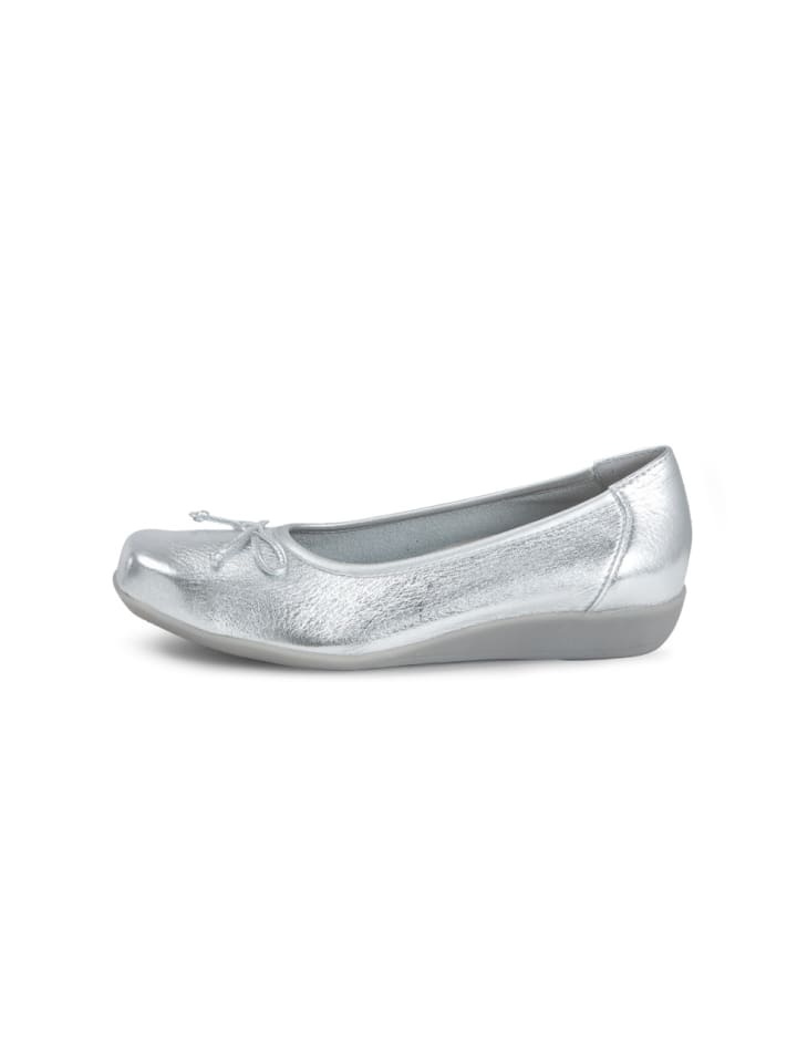 VITAFORM Hirschleder Ballerinas in silber günstig kaufen