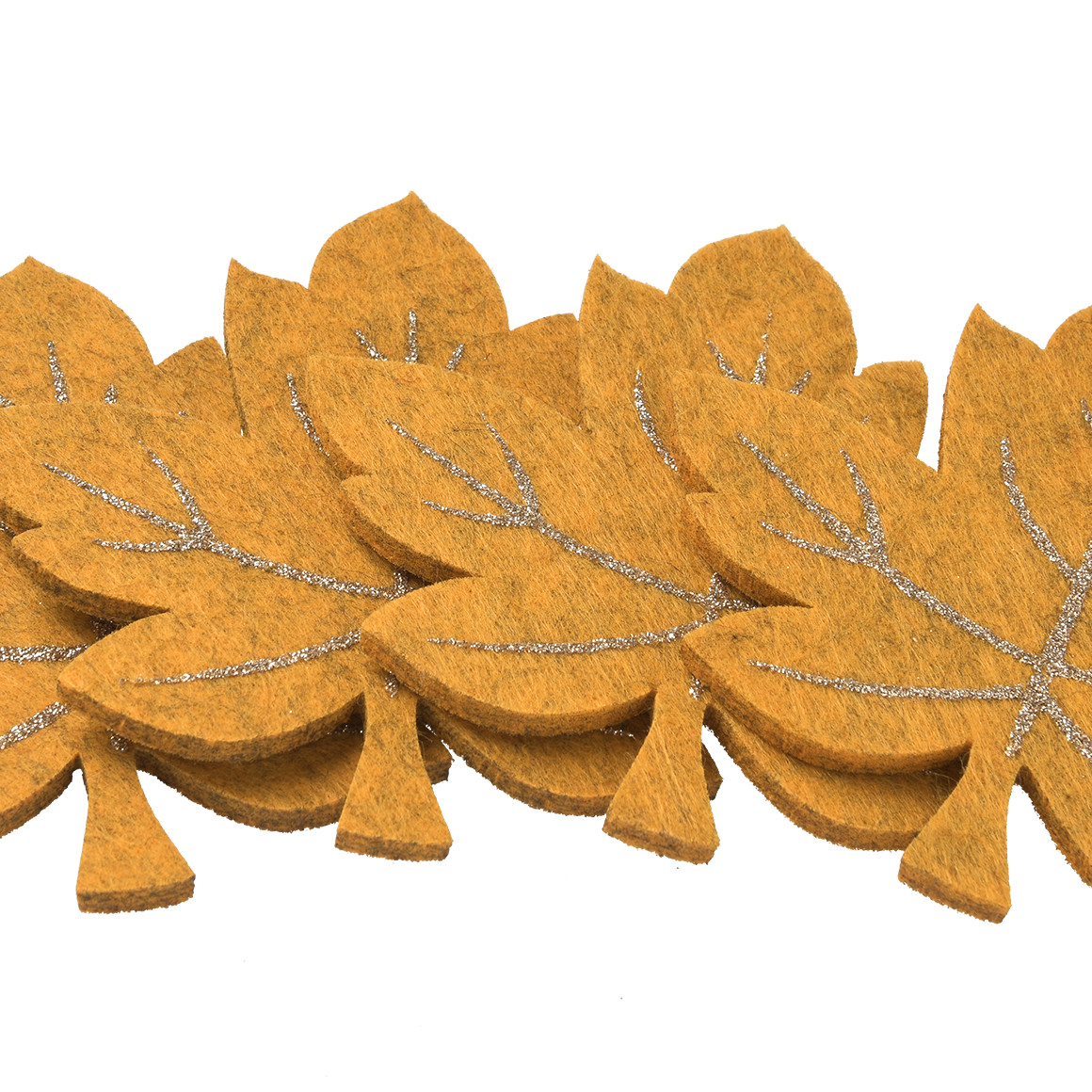 4 Filzuntersetzer in Blatt-Form