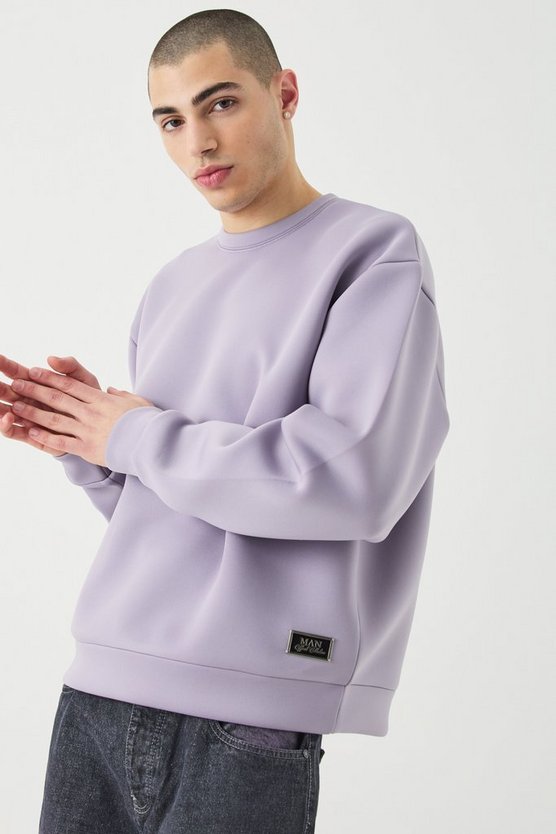 Kastiges Oversize Scuba-Sweatshirt