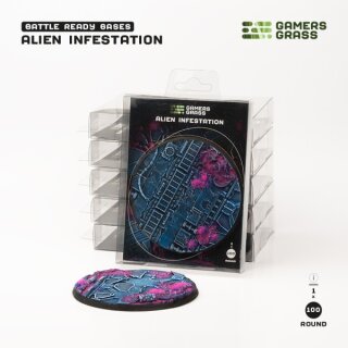 Battle Ready Bases - Alien Infestation Round 100mm (1)