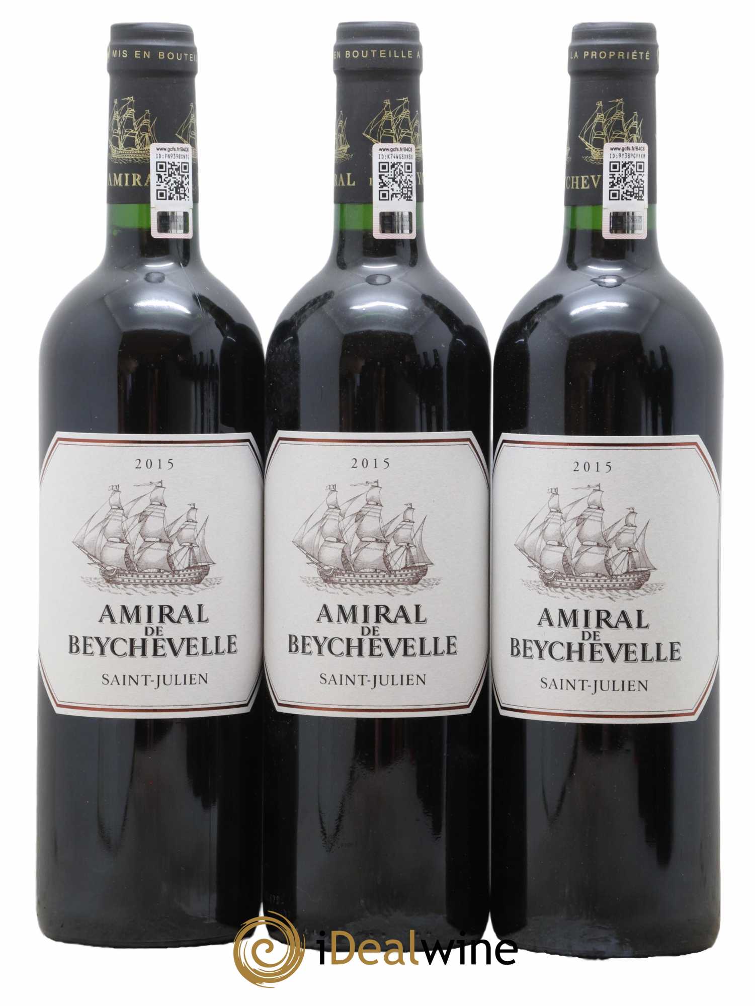 Amiral de Beychevelle Second Vin  2015 - Lot de 6 Bouteilles