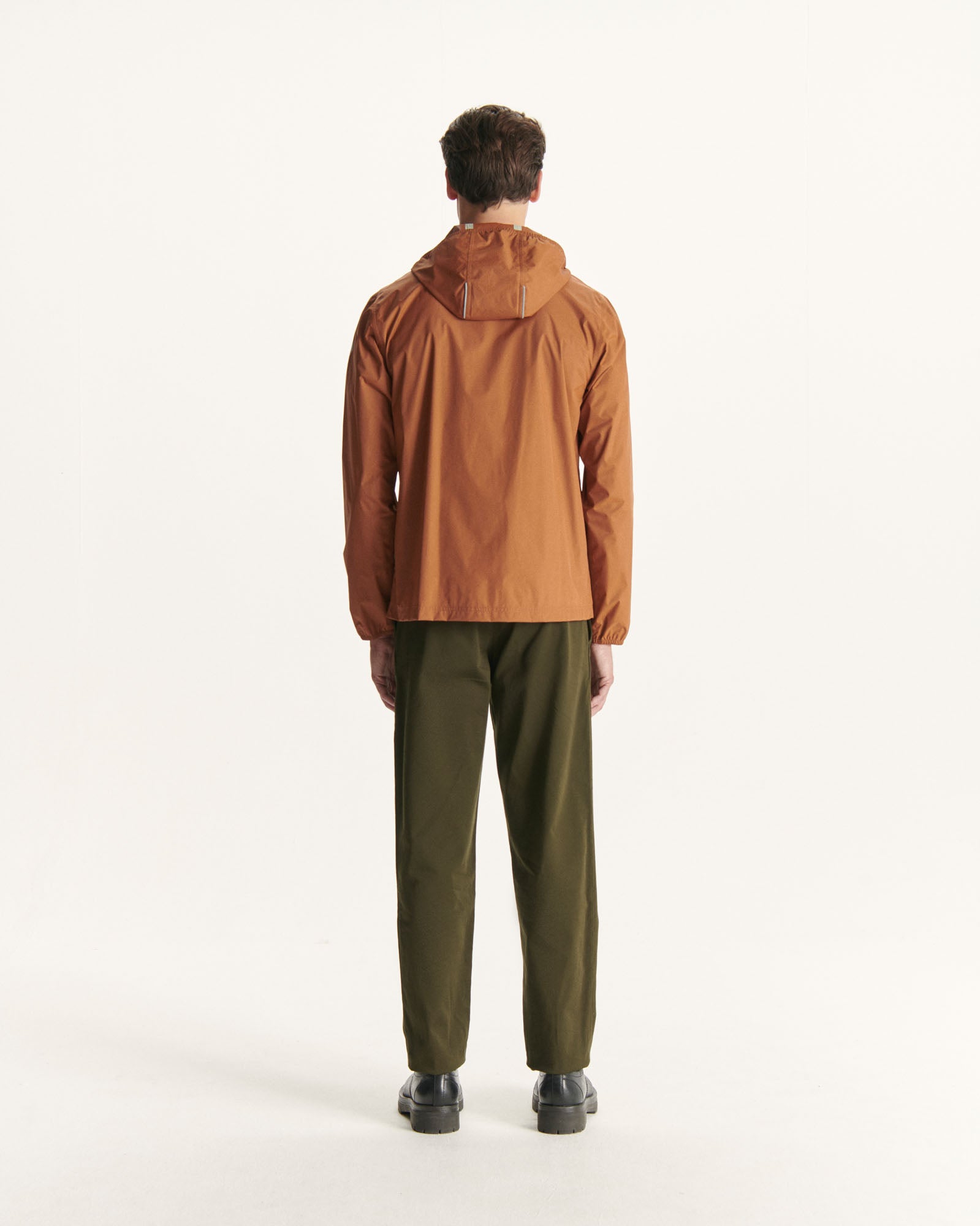 Imperméable à capuche paquetable Caramel Manille