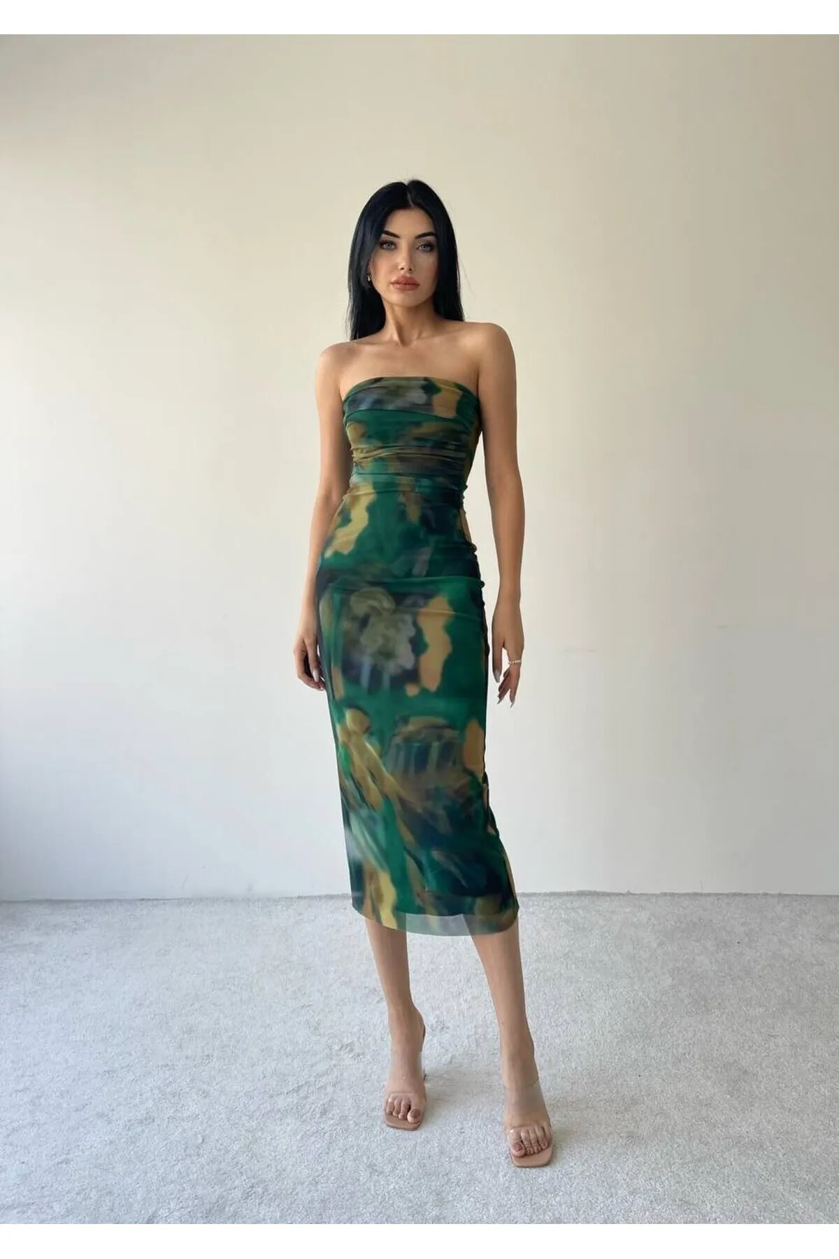 SONREİR  Kleid - Grün - A-Linie