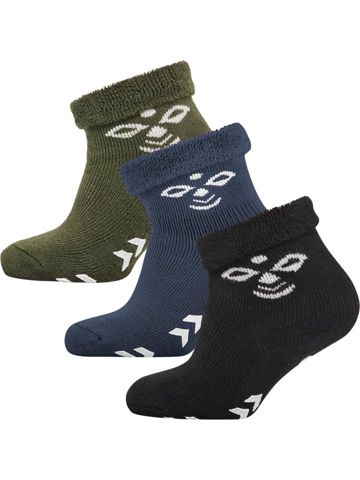 Hummel Hummel Long Socken Snubbie S Kinder in BLACK/OLIVE NIGHT günstig kaufen