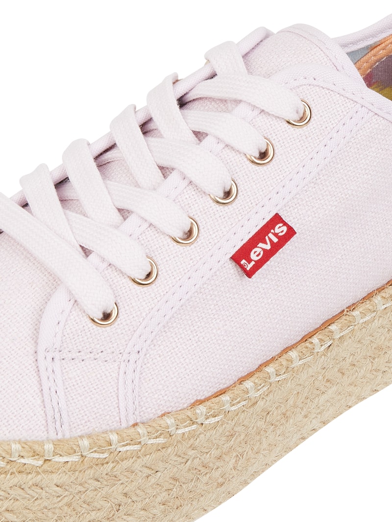 Plateau-Sneaker aus Canvas Modell 'Lavic' in hellrosa