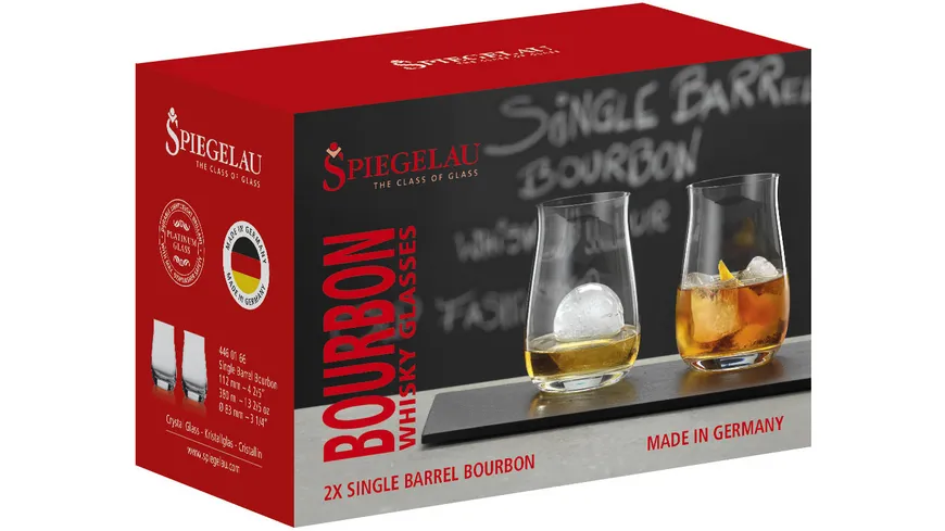 SPIEGELAU Whiskygläser Set im Geschenkkarton Bourbon 2-tlg.