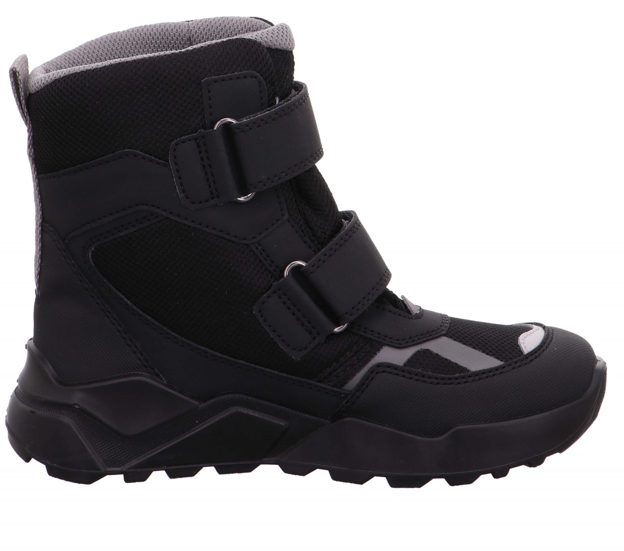 ROCKET - Schwarz/Hellgrau Boots mit Klettverschluss