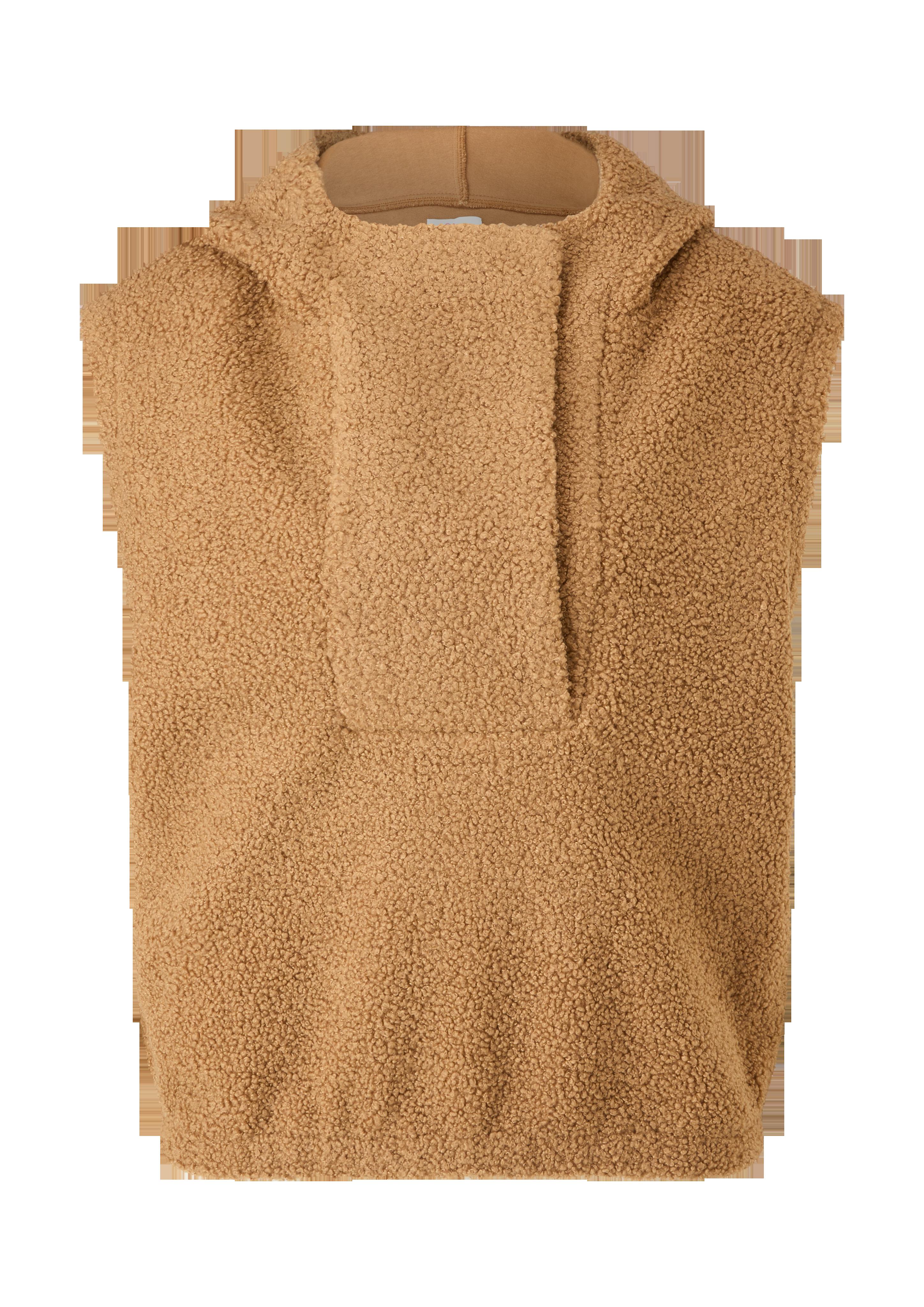 Ärmelloser Hoodie aus Teddyplüsch  2123839-8469