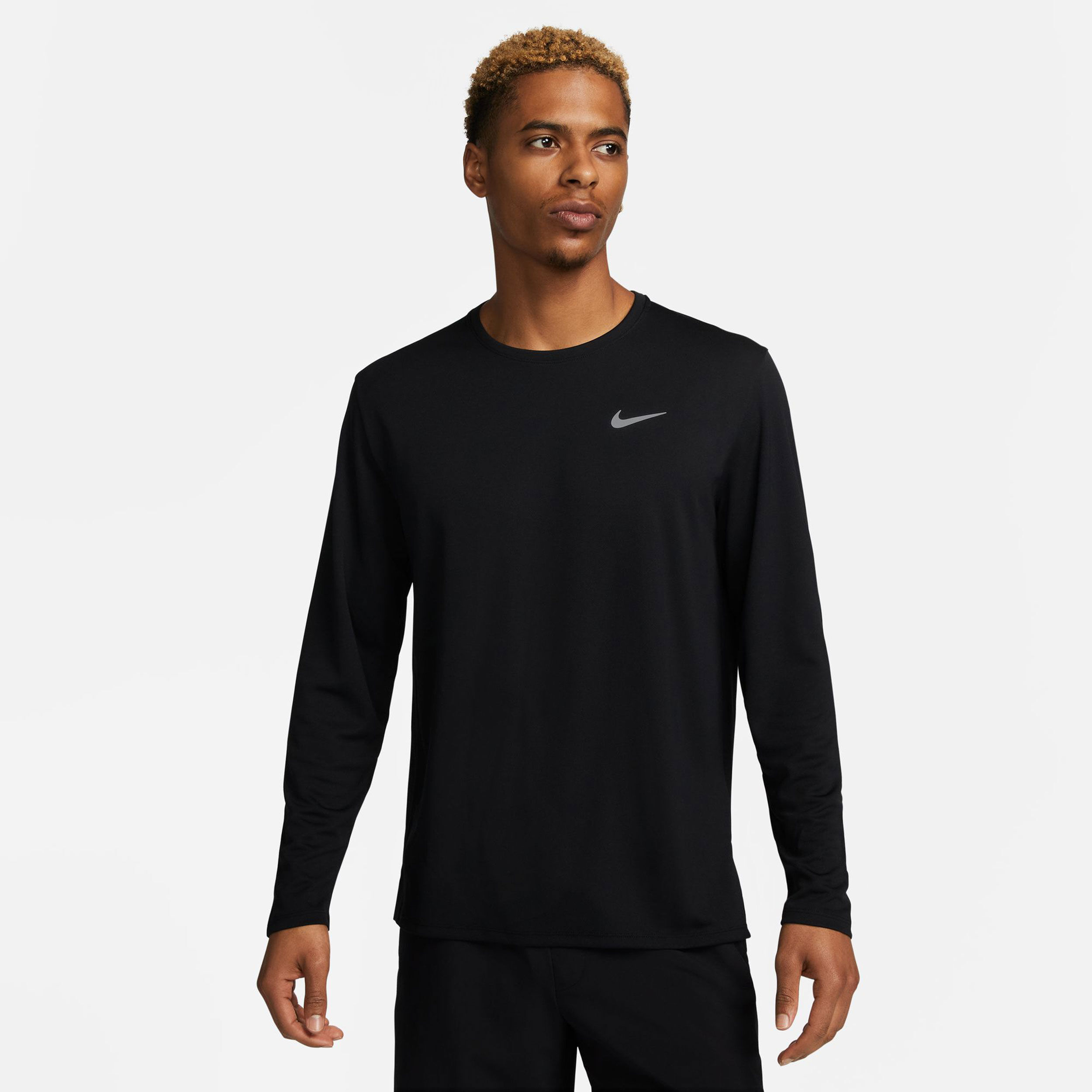 Dri-Fit Miler Dri-Fit UV Miler Lauftop Herren - Schwarz