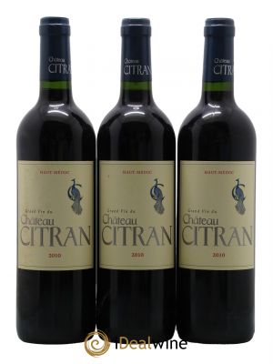 Château Citran Cru Bourgeois  2010 - Lot de 3 Bouteilles