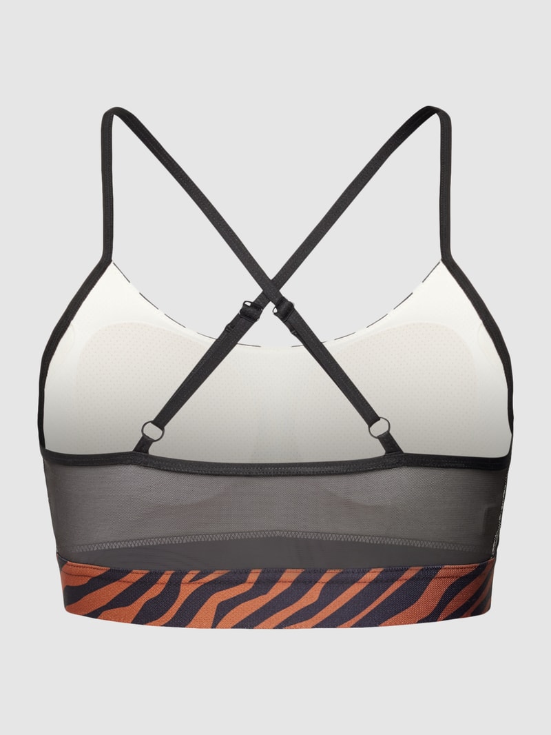 Sport-BH mit Animal-Print in ecru