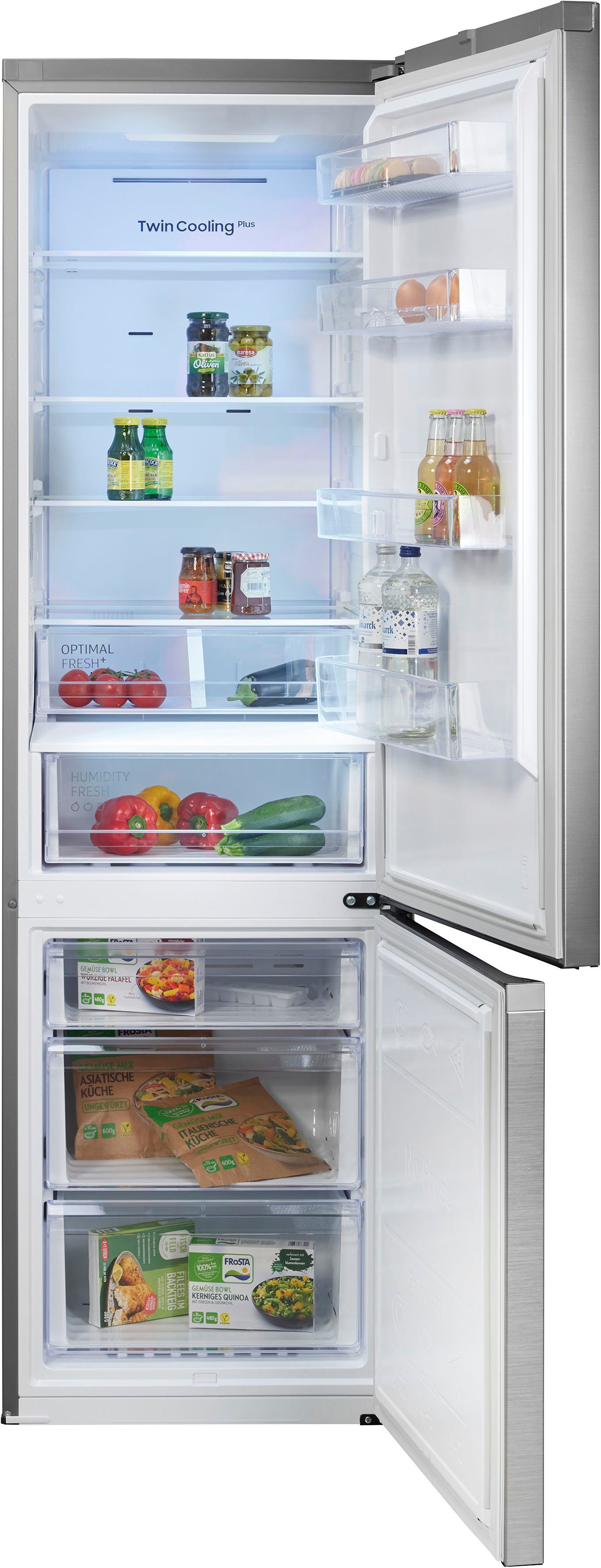 Samsung Kühl-/Gefrierkombination RL38T607BS9, 203 cm hoch, 59,5 cm breit, 4 Jahre Garantie inklusive