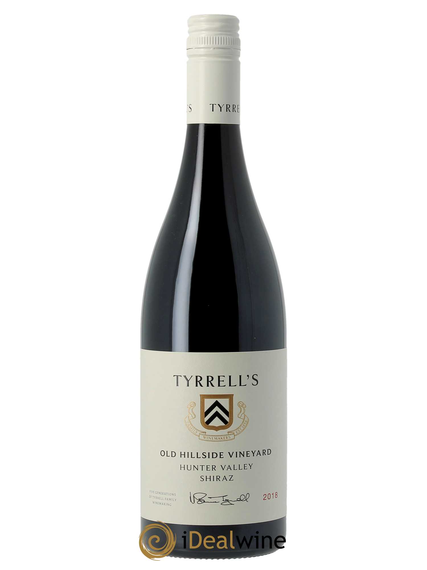 Hunter Valley Tyrrell's Wines Old Hillside Vineyard  2018 - Lot de 1 Bouteille