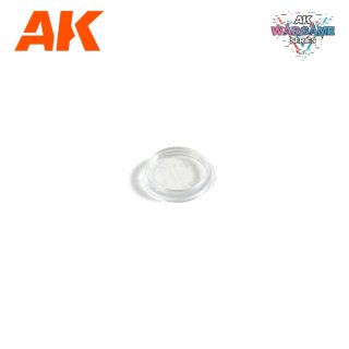 Clear Hollow Bases 25mm (10)