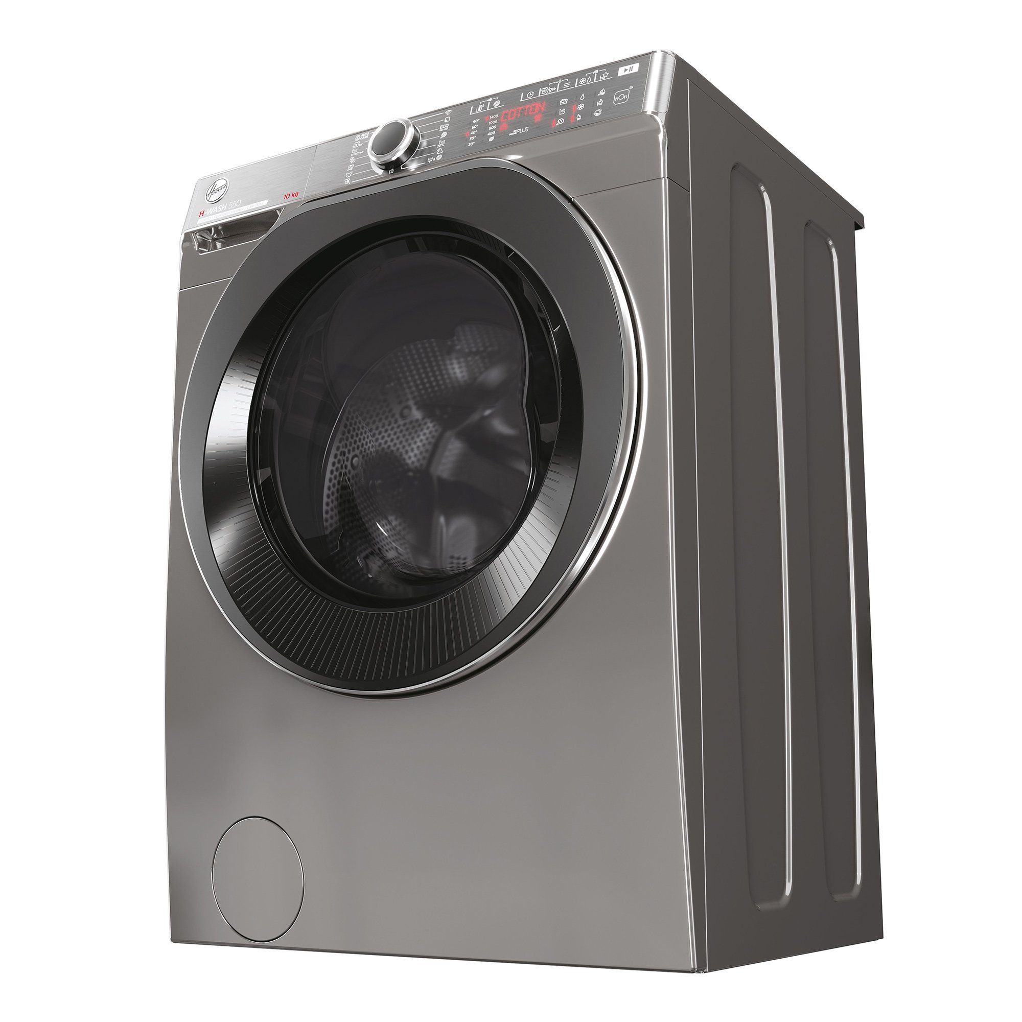 Hoover Waschmaschine H-WASH 550 Expert Design H5WPBD410AMBCR/S, 10 kg, 1400 U/min, Power Care, ActiveSteam, hOn App / Wi-Fi + Bluetooth, Mengenautomatik