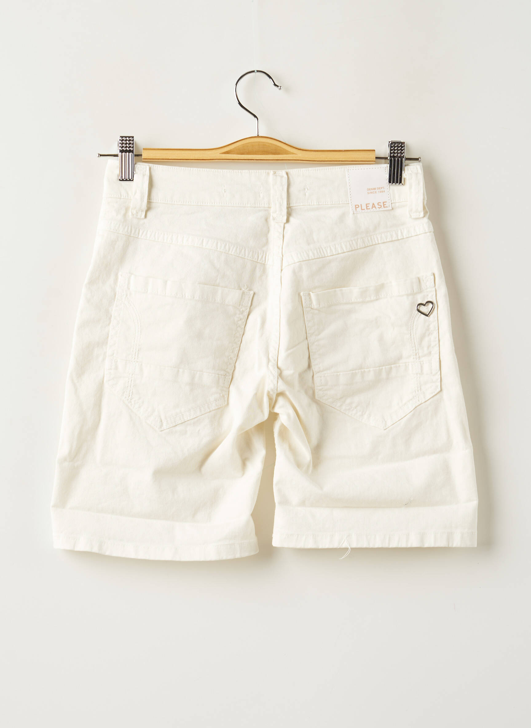 Please Shorts 1 Femme couleur blanc