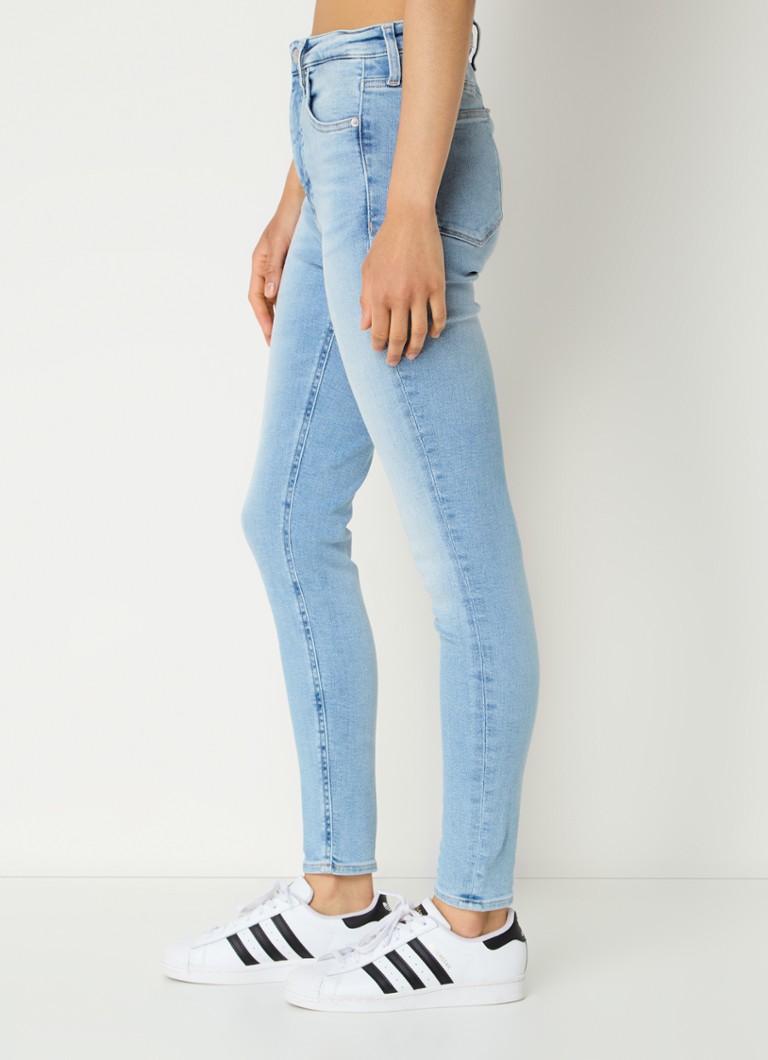 Jeans skinny a vita alta Calvin Klein, lavaggio chiaro