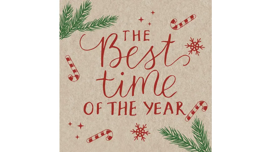 Paper + Design Servietten Best Time 25x25cm