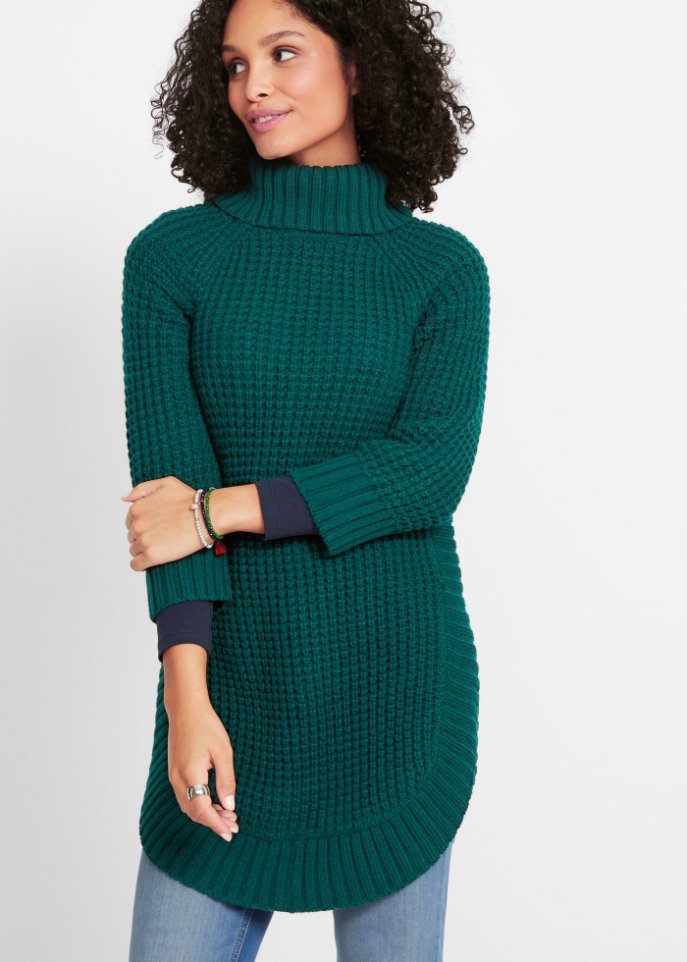 Kuscheliger Rollkragenpullover, 3/4 Arm
