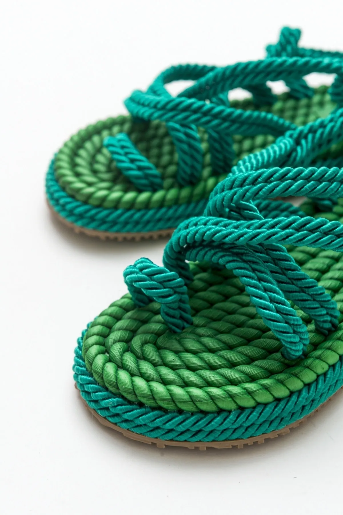 Luvi  Ip-grüne Damensandalen